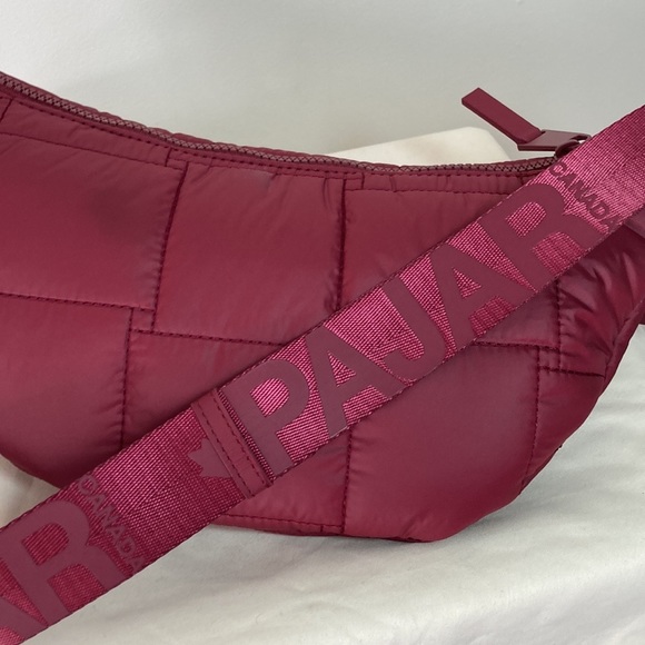 PAJAR Canada Waist Crossbody Bag Slingbag Burgundy Wine NWT - Picture 5 of 8
